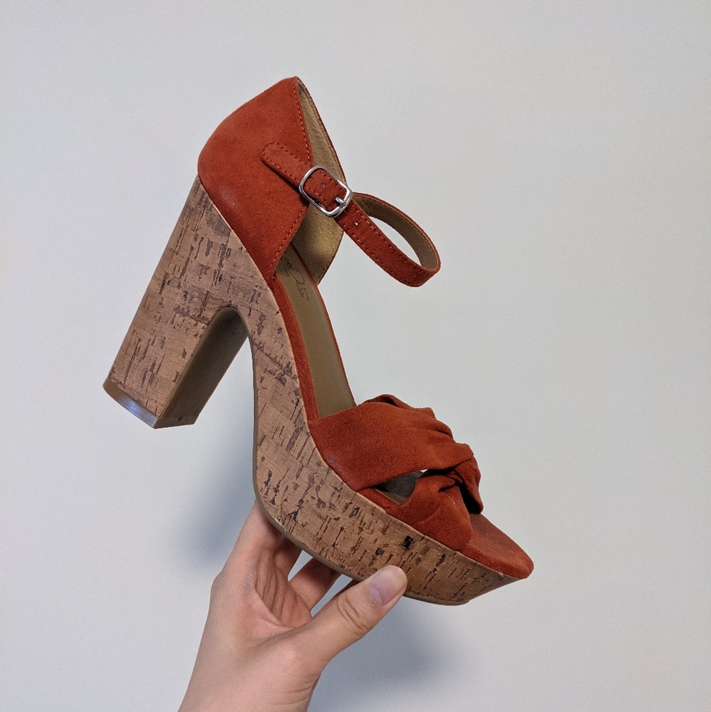 Chunky block heel sandals